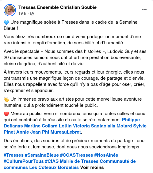 Retour Première Mairie de Tresses